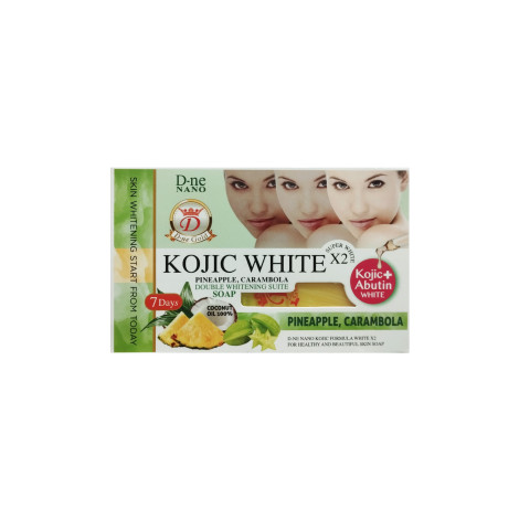 D-ne Nano Kojic White Pineapple, Carambola Double Whitening Suite Saop 160g (Thailand)