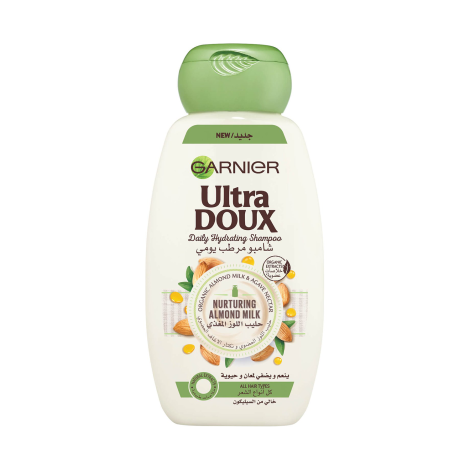 Garnier Ultra Doux Nurturing Almond Milk Daily Hydrating Shampoo 400ml (Egypt)