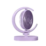 Indiana IRF-869C Foldable Desk Fan with LED Light – Purple