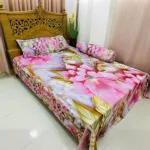Water Proof China Premium 3D Design Bed Sheet King Size (7.8ft/6.8ft )