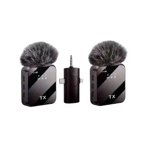 F11 2:1 Wireless Microphone For IPhone , Android and Camera