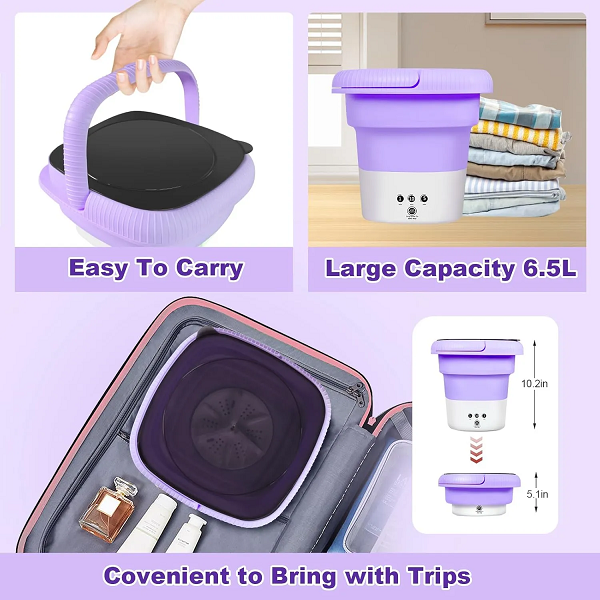 Foldable Portable Washing Machine – 9L