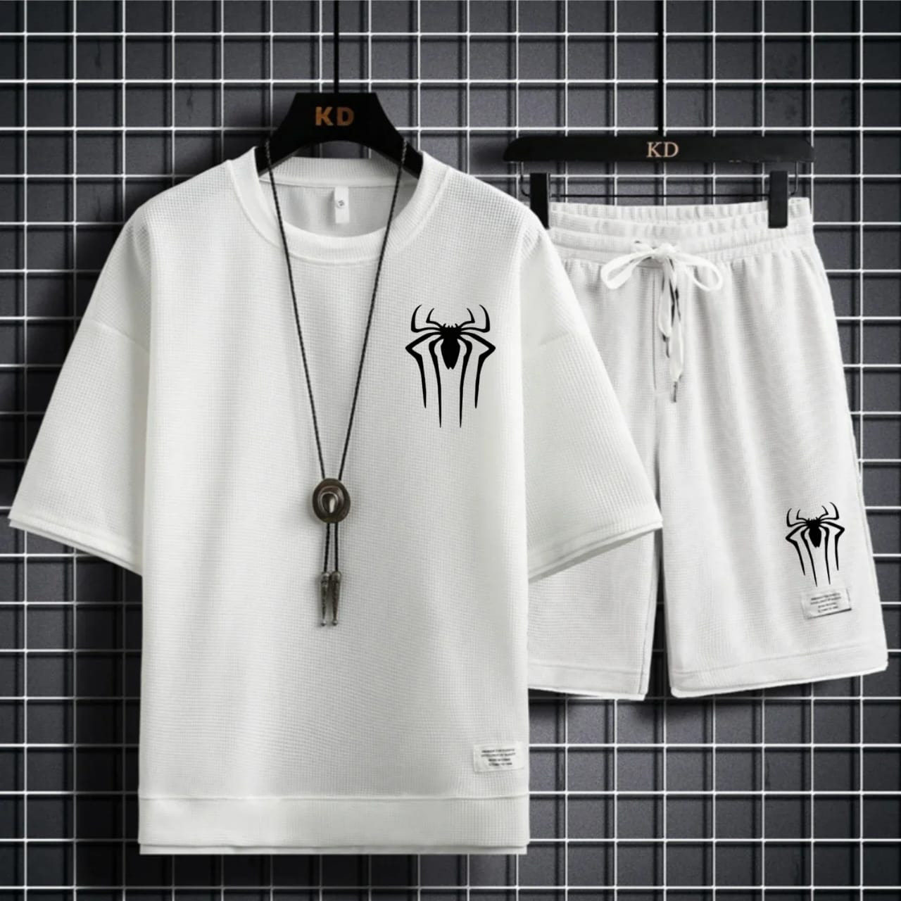 Men's 170 GSM Mesh Fabric Tee and Shorts Set in 6 Colours