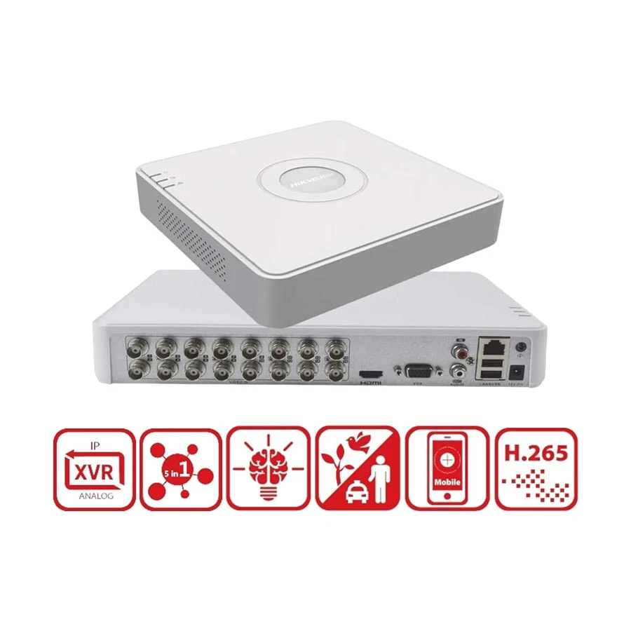 Hikvision iDS-7116HQHI-M1/S 16 Channel 1080p Mini AcuSense DVR