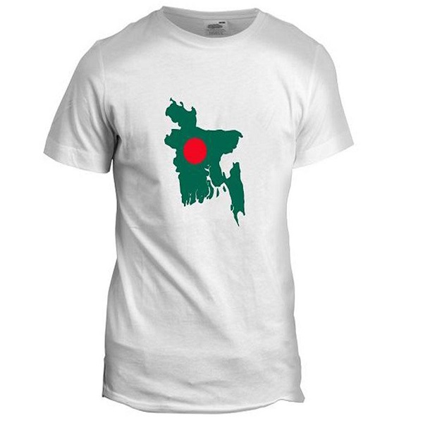 Bangladesh Map Jersey Fabrics T-Shirt For Men