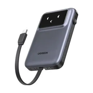 Ugreen PB511 Single Cable 10000mAh Black 30W Power Bank with Digital Display
