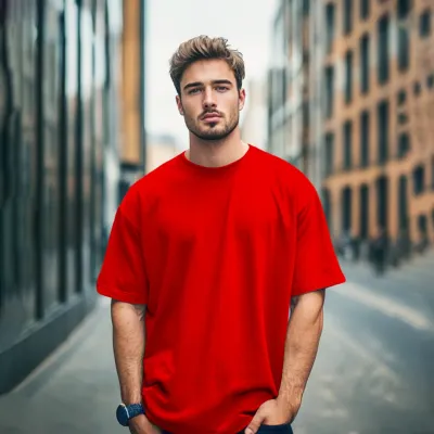 Solid dropshoulder  T-shirt
