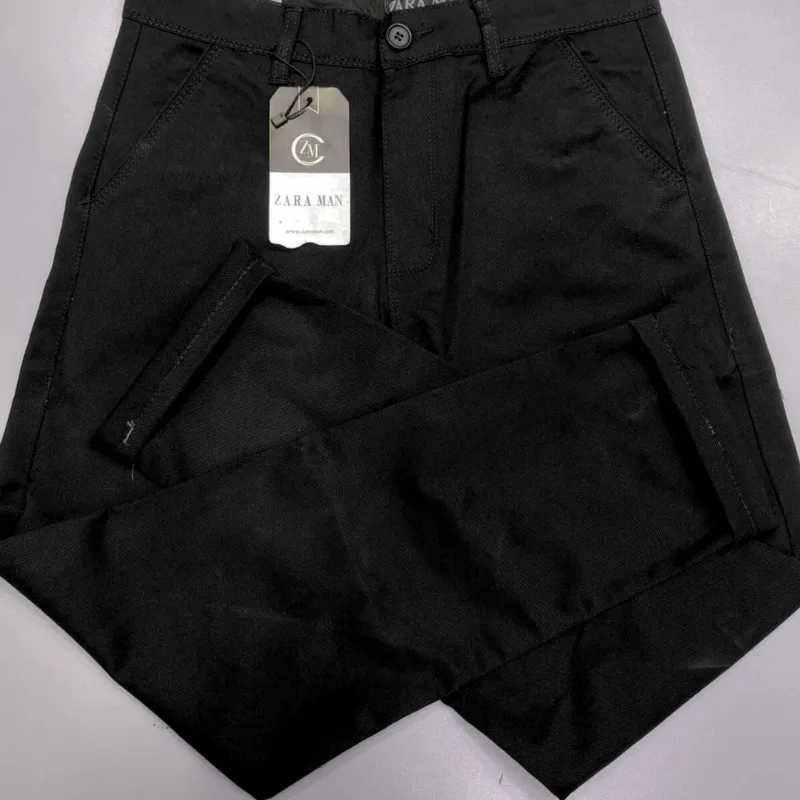 Men's Gabardine Pant (Black Color)