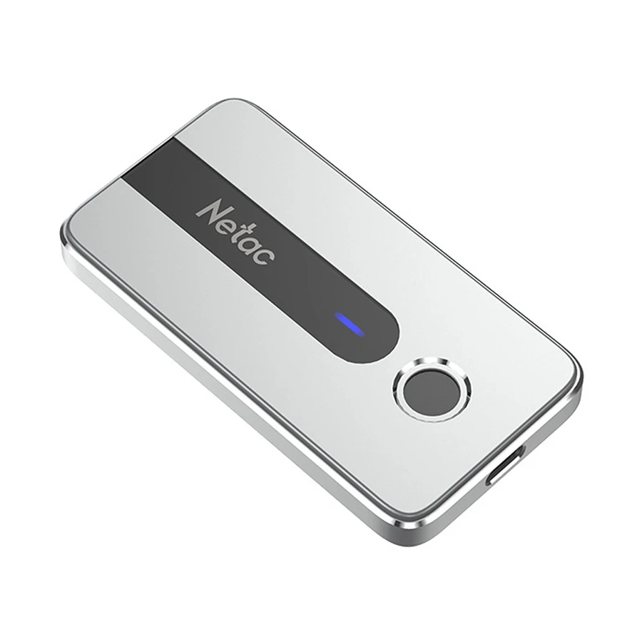 Netac Z11 500GB USB 3.2 Gen 2 Type-C Silver Portable External SSD