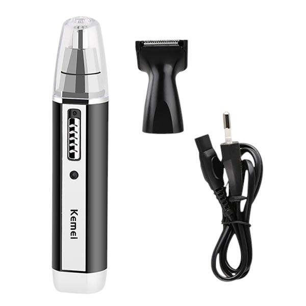 Kemei KM-6632 2 In 1 Rechargeable Nose Hair Trimmer