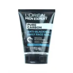 LOreal Men Expert Pure Charcoal Anti-Blackhead Daily Face Scrub 100ml (UK)