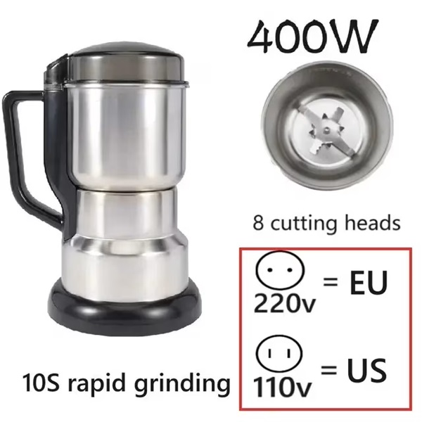 Cute 2024 New 2024 For Power Coffee Grinder Kitchen Cereal Nuts Beans Spices Grains Grinder Machine Multifunctional Coffee Grinder