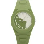 Arabic Dial Premium Marble Finish Ladies Watch with Butterfly Lock