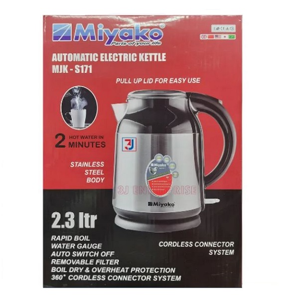 Miyako Automatic Electric Kettle 2.3 Liter MJK-S171