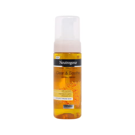 Neutrogena Clear & Soothe With Turmeric Mousse Cleanser 150ml (Greece)