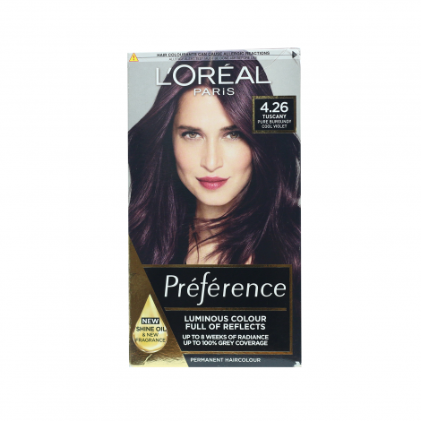 Loreal Hair Color Preference - 4.26 Cool Violet (Belgium)