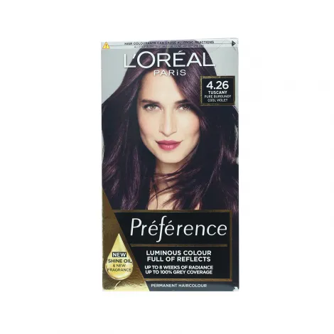 Loreal Hair Color Preference - 4.26 Cool Violet (Belgium)