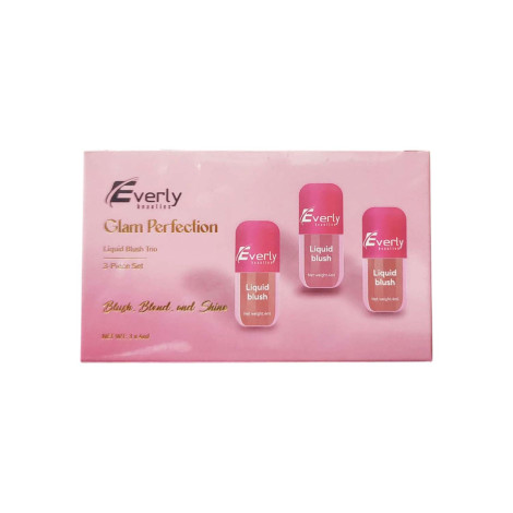 Everly Glam Perfection Liquid Blush Trio 3-Piece Set (China)