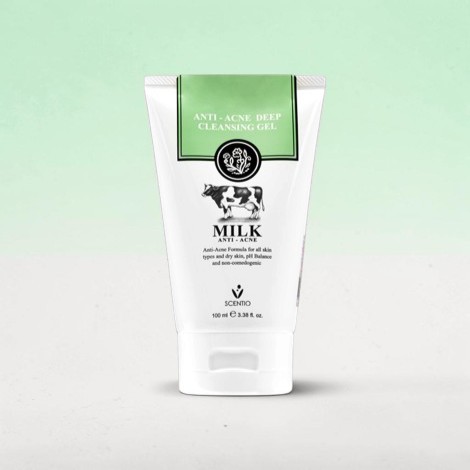 Scentio Milk Anti-Acne Deep Cleansing Gel 100ml (Thailand)