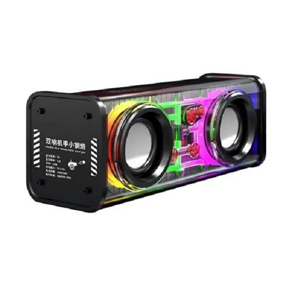 Mecha 10W Transparent Dual Bluetooth Speaker