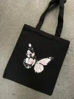 Zipper Canvas Tote Bag for School, Office and Travel