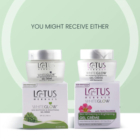 Lotus WhiteGlow Skin Brightening Gel Creme SPF 25 PA+++ 60g (India)