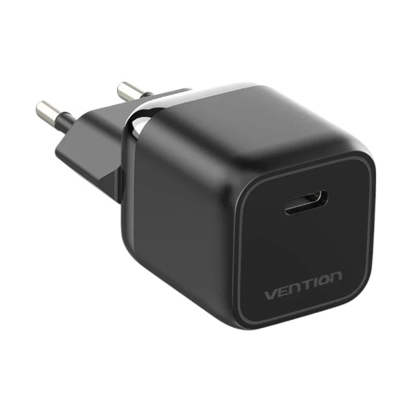 Vention FAKB0-EU 1-Port USB-C 30W GaN Black Charger