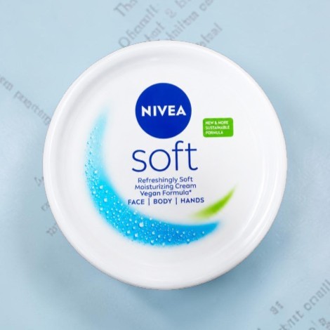 Nivea Refreshingly Soft Moisturzing Cream Vegan Formula 300ml (Spain)