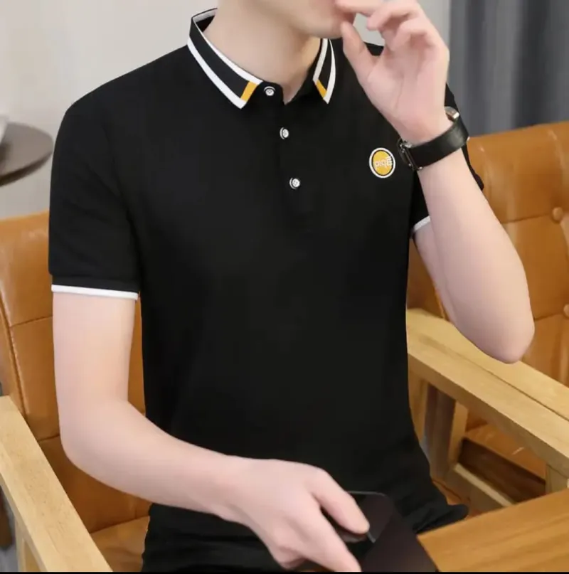 Men's Pure Cotton Polo Shirt, 190 GSM, Sizes M to XXL