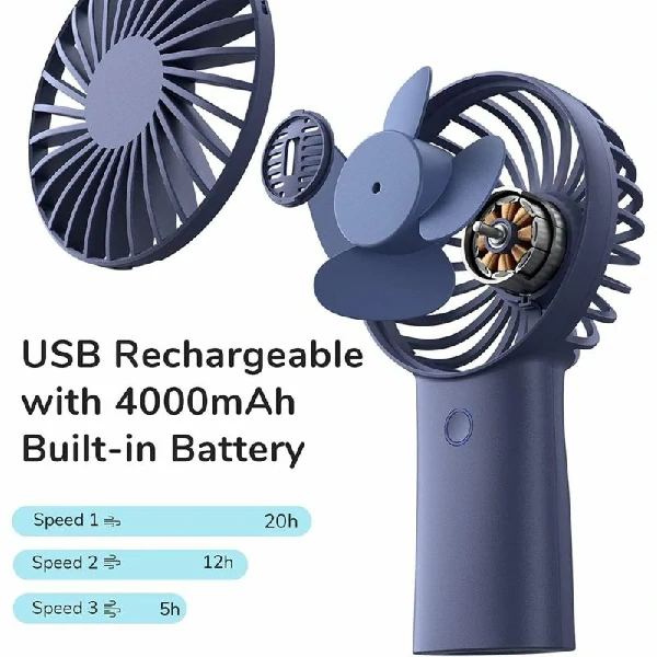 JISULIFE F2B Handheld Recharging Fan