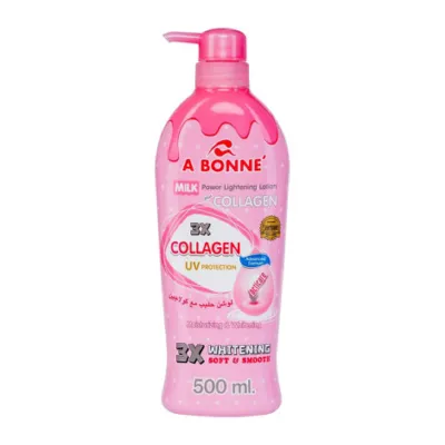 A Bonne Milk Power Plus 3X Collagen Uv Protection Lightening Lotion 500ml (Thailand)