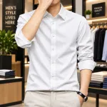 Men's Soft Crinkle Texture Fabric Full Sleeve Shirt, M to XXL