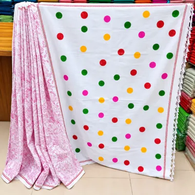 Exclusive Printed Cotton Saree