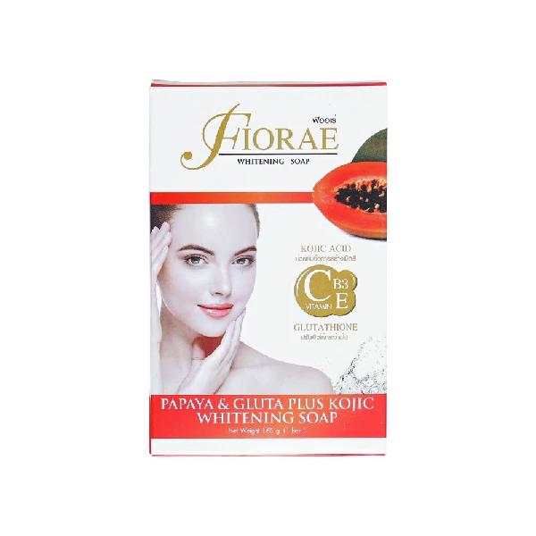 Fiorae Papaya & Gluta Plus Kojic Whitening Soap (165gm)