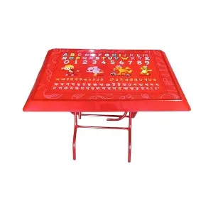 Baby Reading Table Elegant St/Leg ABC-Red