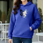 Premium Comfortable Printed Ladies Winter Hoodie