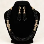 Premium Turkish Crystal & Antique Ball Necklace Set