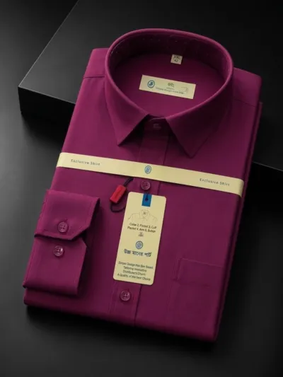 Men's Formal Shirt in Pure Cotton, Chest 42 to 48 Inch