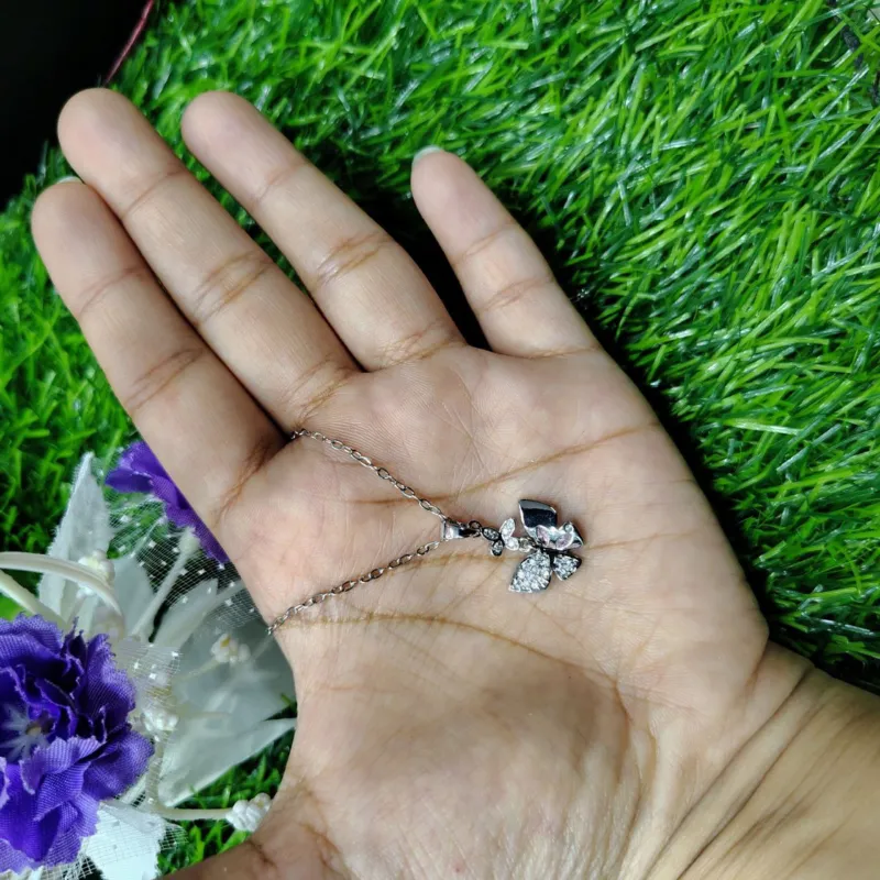 Fantasy Colorful Acrylic Butterfly Pendant Necklace  For Womens