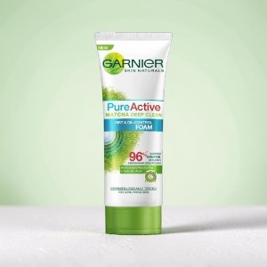 Garnier Pure Active Matcha Deep Clean Dirt & Oil Control Foam 100ml (Indonesia)