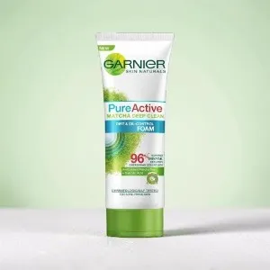 Garnier Pure Active Matcha Deep Clean Dirt & Oil Control Foam 100ml (Indonesia)
