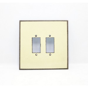 2 Hole Fiber Switch Board Off-White