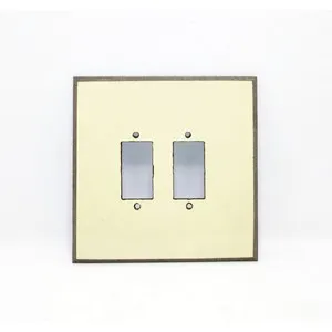 2 Hole Fiber Switch Board Off-White
