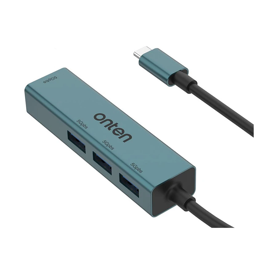 Onten OTN-9596 Type-C to 4-Port USB Hub 5Gbps Gray