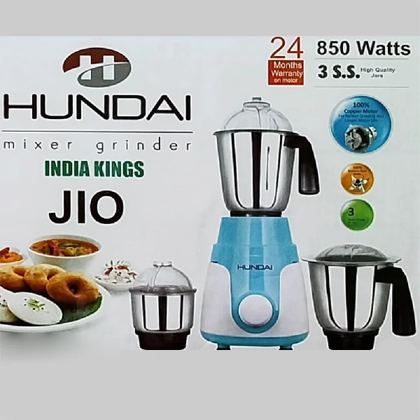 Hundai Stainless Steel Mixer Grinder Blender – 850W