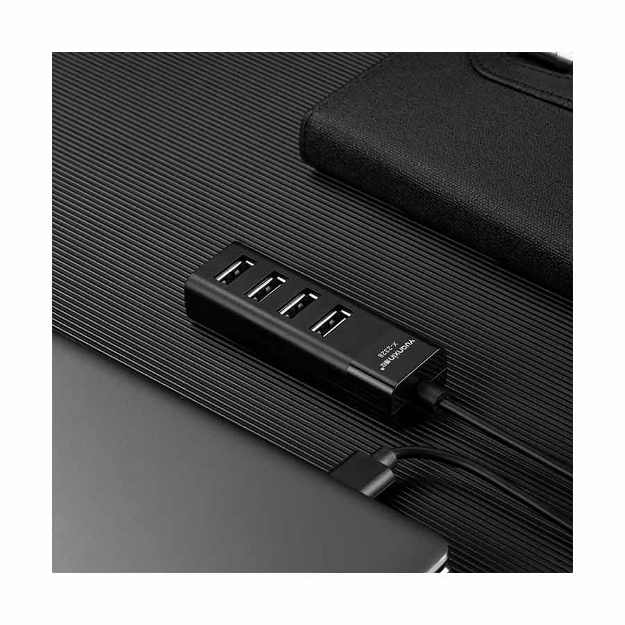 Yuanxin X-2328 USB 2.0 to Quad USB Hub Black 1.2 Meter