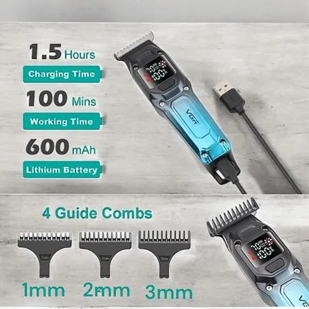 VGR V-964 Rechargeable Digital Display Hair & Beard Trimmer