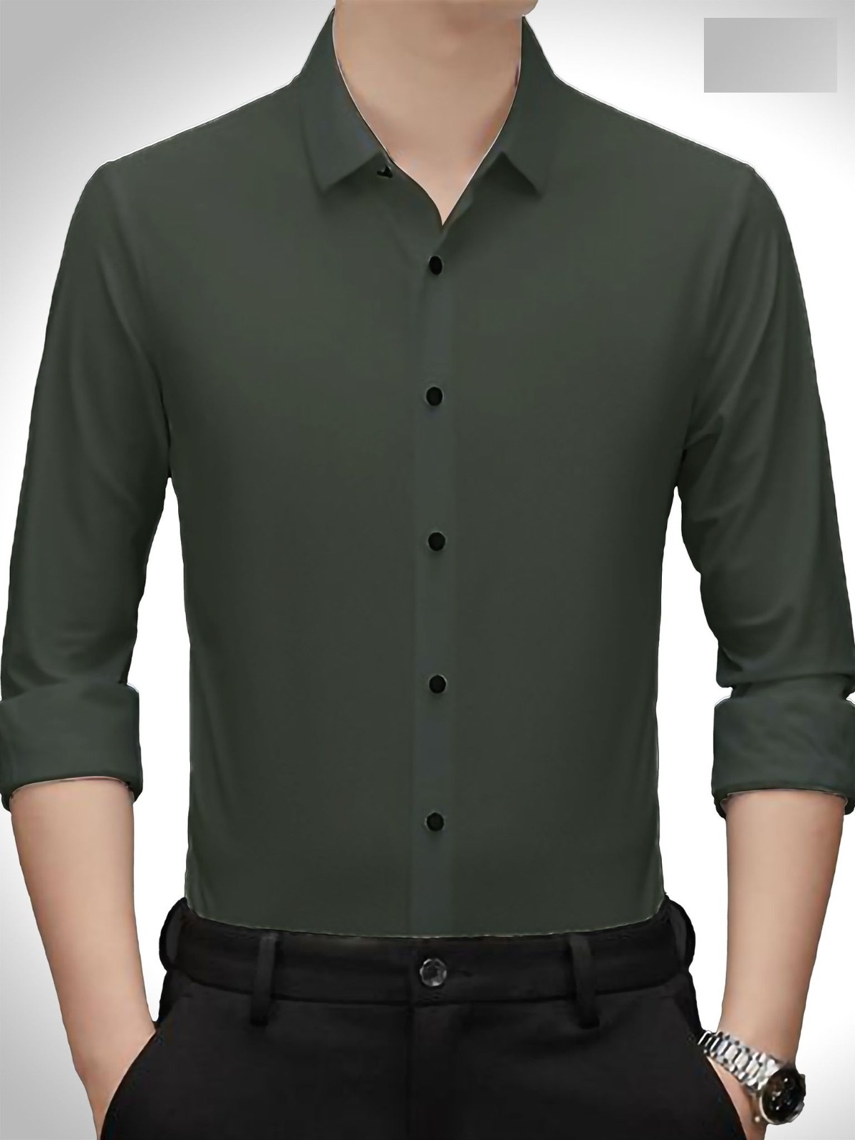 Men's Full Sleeve Formal Check Shirt, Pure Cotton, One Colour