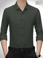 Men's Full Sleeve Formal Check Shirt, Pure Cotton, One Colour