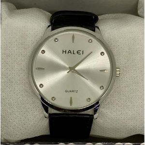 HALEI Cool Quartz Leather Stylish Wrist Men Watch